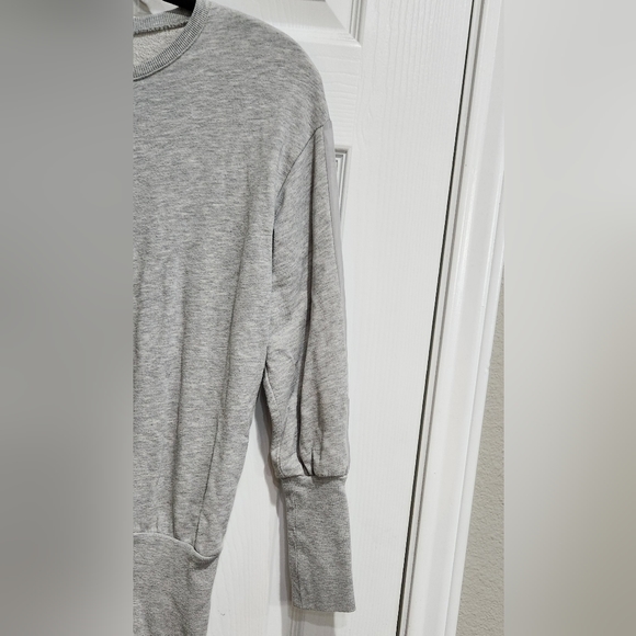 Zara Trafaluc grey sweatshirt midi dress women's size Small - Picture 3 of 7